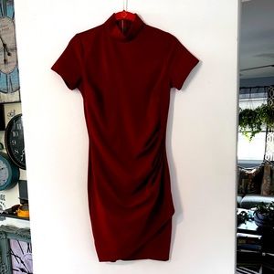 Windsor Ruby Red Zip Up Dress